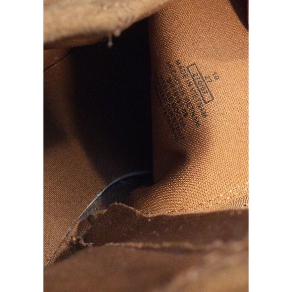 Old Navy Boots Womens 10 Ankle Booties Block Heels Comfort Brown Suede Side Zip - Picture 6 of 7